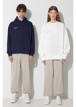 Pangaia spodnie dresowe bawełniane kolor szary gładkie ze sklepu PRM w kategorii Spodnie damskie - zdjęcie 173605147