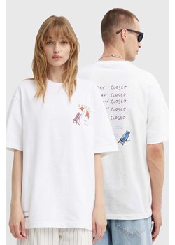 Samsoe Samsoe t-shirt bawełniany SAGIOTTO kolor biały z nadrukiem U24200007 ze sklepu PRM w kategorii T-shirty męskie - zdjęcie 173605257