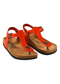 Moosefield Skórzane sandały w kolorze czerwonym ze sklepu Limango Polska w kategorii Sandały damskie - zdjęcie 173607318