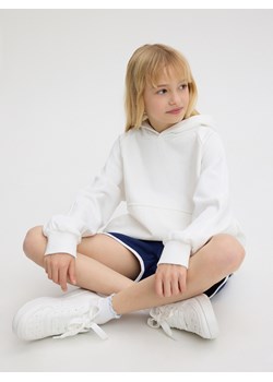 Reserved - Bawełniana bluza - biały ze sklepu Reserved w kategorii Bluzy dziewczęce - zdjęcie 173608506