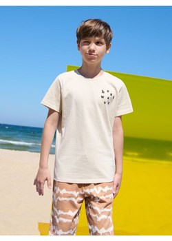 Sinsay - Koszulka z nadrukiem - beżowy ze sklepu Sinsay w kategorii T-shirty chłopięce - zdjęcie 173609517