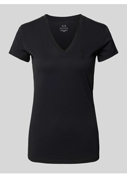 T-shirt z dekoltem w serek ze sklepu Peek&Cloppenburg  w kategorii Bluzki damskie - zdjęcie 173611075
