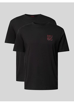 T-shirt z nadrukiem z logo model ‘Dimento’ ze sklepu Peek&Cloppenburg  w kategorii Podkoszulki męskie - zdjęcie 173611145