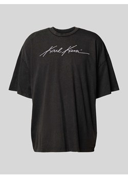 T-shirt z wyhaftowanym logo model ‘Autograph’ ze sklepu Peek&Cloppenburg  w kategorii T-shirty męskie - zdjęcie 173611148