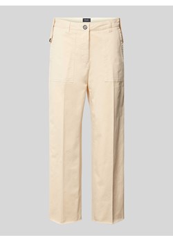Spodnie z prostą nogawką w kant model ‘Milla’ ze sklepu Peek&Cloppenburg  w kategorii Spodnie damskie - zdjęcie 173611205