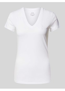 T-shirt z dekoltem w serek ze sklepu Peek&Cloppenburg  w kategorii Bluzki damskie - zdjęcie 173611228
