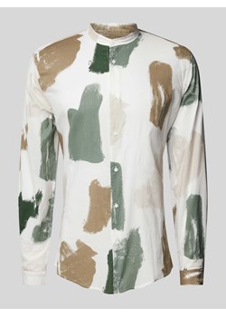 Koszula casualowa o kroju slim fit ze stójką ze sklepu Peek&Cloppenburg  w kategorii Koszule męskie - zdjęcie 173611336