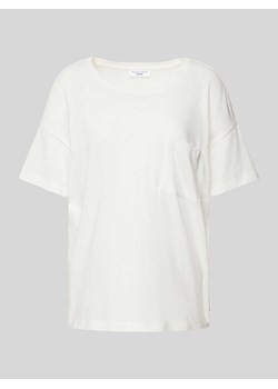 T-shirt z detalem z logo ze sklepu Peek&Cloppenburg  w kategorii Bluzki damskie - zdjęcie 173611366