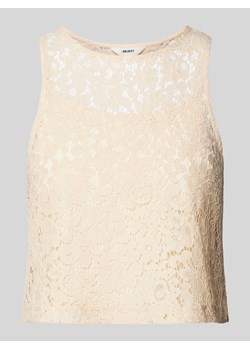 Top bluzkowy krótki z efektem podpalania model ‘JIBI’ ze sklepu Peek&Cloppenburg  w kategorii Bluzki damskie - zdjęcie 173611406