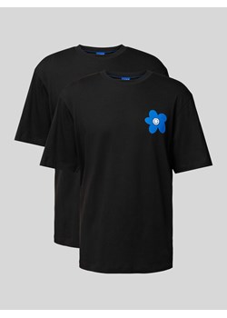 T-shirt z nadrukiem z logo i motywem model ‘Noretto’ ze sklepu Peek&Cloppenburg  w kategorii T-shirty męskie - zdjęcie 173611458