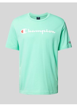 T-shirt z nadrukiem z logo ze sklepu Peek&Cloppenburg  w kategorii T-shirty męskie - zdjęcie 173611607