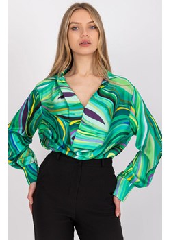 Elegancka bluzka damska zielona DHJ-BZ-15201.30, Kolor zielony, Rozmiar uniwersalny, ITALY MODA ze sklepu Primodo w kategorii Bluzki damskie - zdjęcie 173613837