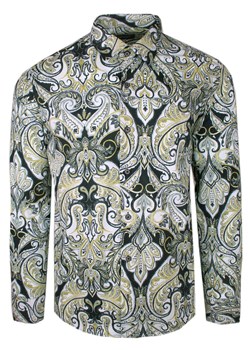 Męska Koszula Rigon - Prosty (Regularny) Krój - Duży, Orientalny Wzór KSDWRGNb30RG ze sklepu JegoSzafa.pl w kategorii Koszule męskie - zdjęcie 173614755