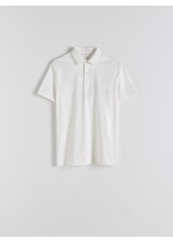 Reserved - Koszulka polo regular fit - złamana biel ze sklepu Reserved w kategorii T-shirty męskie - zdjęcie 173615625