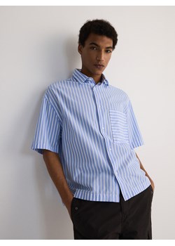 Reserved - Koszula boxy w paski - niebieski ze sklepu Reserved w kategorii Koszule męskie - zdjęcie 173615659