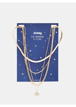 Sinsay - Naszyjniki 3 pack - złoty ze sklepu Sinsay w kategorii Naszyjniki - zdjęcie 173616249