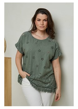 Curvy Lady Koszulka w kolorze khaki ze sklepu Limango Polska w kategorii Bluzki damskie - zdjęcie 173616275