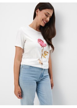 Mohito - T-shirt z nadrukiem - biały ze sklepu Mohito w kategorii Bluzki damskie - zdjęcie 173616527