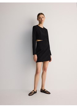Reserved - Sukienka mini z wycięciem - czarny ze sklepu Reserved w kategorii Sukienki - zdjęcie 173617339