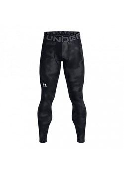 Męskie legginsy treningowe Under Armour UA HG Armour Printed Lgs - czarne ze sklepu Sportstylestory.com w kategorii Spodnie męskie - zdjęcie 173617688