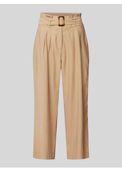 Spodnie do garnituru z prostą nogawką i zakładkami w pasie ze sklepu Peek&Cloppenburg  w kategorii Spodnie damskie - zdjęcie 173618239
