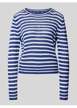 Sweter z dzianiny z okrągłym dekoltem ze sklepu Peek&Cloppenburg  w kategorii Bluzki damskie - zdjęcie 173618296