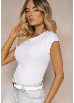 Biały Top Quelovia ze sklepu Renee odzież w kategorii Bluzki damskie - zdjęcie 173620325