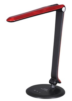 Czerwona młodzieżowa lampka na biurko LED - S262-Davos ze sklepu Edinos.pl w kategorii Lampy stołowe - zdjęcie 173621065