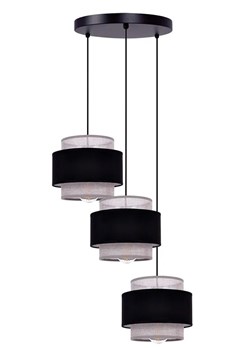 Potrójna lampa wisząca z abażurami nad stół - A532 P4-T59 ze sklepu Edinos.pl w kategorii Lampy wiszące - zdjęcie 173621515