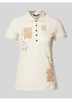 Koszulka polo kroju regular fit z naszywkami model ‘KIEWICK’ ze sklepu Peek&Cloppenburg  w kategorii Bluzki damskie - zdjęcie 173621847