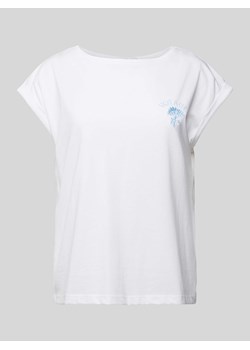 T-shirt z wyhaftowanym logo ze sklepu Peek&Cloppenburg  w kategorii Bluzki damskie - zdjęcie 173621929