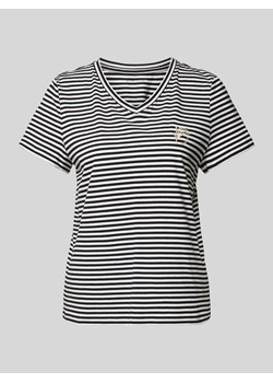 T-shirt z dekoltem w serek damski ze sklepu Peek&Cloppenburg  w kategorii Bluzki damskie - zdjęcie 173621959