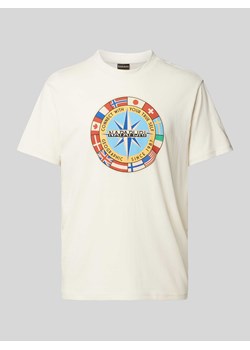 T-shirt z okrągłym dekoltem model 'BIG FLAG’ ze sklepu Peek&Cloppenburg  w kategorii T-shirty męskie - zdjęcie 173622036