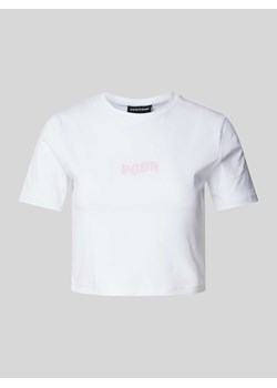 T-shirt krótki z nadrukiem z logo model ‘VINYA’ ze sklepu Peek&Cloppenburg  w kategorii Bluzki damskie - zdjęcie 173622118