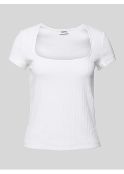 T-shirt z dekoltem w łódkę ze sklepu Peek&Cloppenburg  w kategorii Bluzki damskie - zdjęcie 173622127