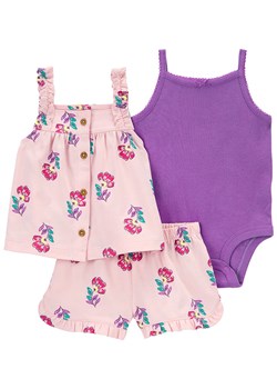 carter&apos;s 3-częściowy zestaw w kolorze jasnoróżowo-fioletowym ze sklepu Limango Polska w kategorii Odzież dla niemowląt - zdjęcie 173622657