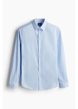 H & M - Koszula Easy iron Slim Fit - Niebieski ze sklepu H&M w kategorii Koszule męskie - zdjęcie 173624725