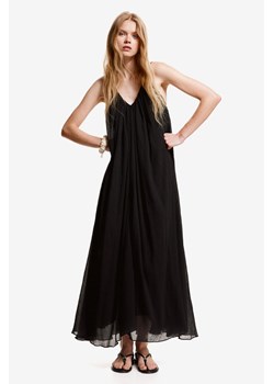 H & M - Bawełniana sukienka maxi - Czarny ze sklepu H&M w kategorii Sukienki - zdjęcie 173624727