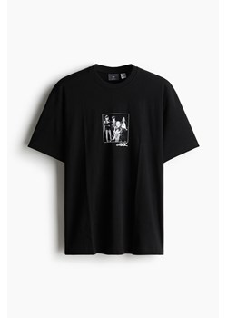 H & M - T-shirt Loose Fit - Czarny ze sklepu H&M w kategorii Bluzki damskie - zdjęcie 173624747