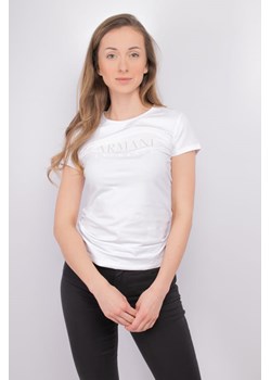 t-shirt damski armani exchange 3dyt48 yjetz biały ze sklepu Royal Shop w kategorii Bluzki damskie - zdjęcie 173628269