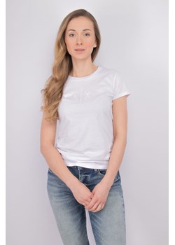 t-shirt damski armani exchange 3dyt58 yj3rz biały ze sklepu Royal Shop w kategorii Bluzki damskie - zdjęcie 173628298