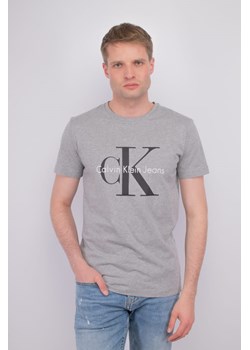 t-shirt męski calvin klein jeans zm0zm01443 szary ze sklepu Royal Shop w kategorii T-shirty męskie - zdjęcie 173628348