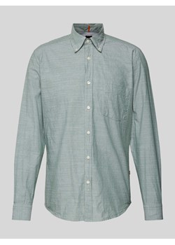 Koszula casualowa o kroju slim fit z kołnierzykiem typu button down model ‘Rickert’ ze sklepu Peek&Cloppenburg  w kategorii Koszule męskie - zdjęcie 173628939