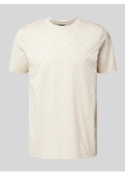 T-shirt z nadrukiem z logo na całej powierzchni model ‘Panos’ ze sklepu Peek&Cloppenburg  w kategorii T-shirty męskie - zdjęcie 173629077