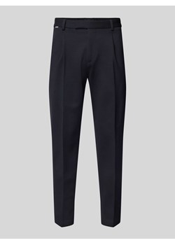 Spodnie do garnituru o kroju tapered fit w kant model ‘SALTO’ ze sklepu Peek&Cloppenburg  w kategorii Spodnie męskie - zdjęcie 173629085