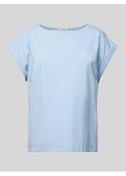 T-shirt z wyhaftowanym logo ze sklepu Peek&Cloppenburg  w kategorii Bluzki damskie - zdjęcie 173629279