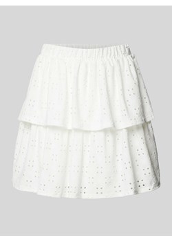 Spódnica mini z efektem stopniowania w kolorze białym ze sklepu Peek&Cloppenburg  w kategorii Spódnice - zdjęcie 173629525