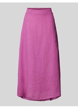 Spódnica lniana z elastycznym pasem ze sklepu Peek&Cloppenburg  w kategorii Spódnice - zdjęcie 173629718