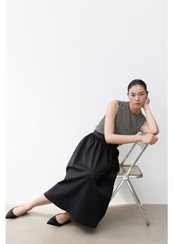 H & M - Drapowany top bez rękawów - Czarny ze sklepu H&M w kategorii Sukienki - zdjęcie 173629808