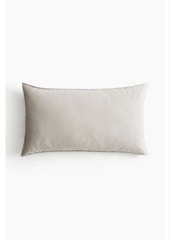 H & M - Sprana poszewka na poduszkę zawierająca len - Brązowy ze sklepu H&M w kategorii Poszewki na poduszki - zdjęcie 173629847